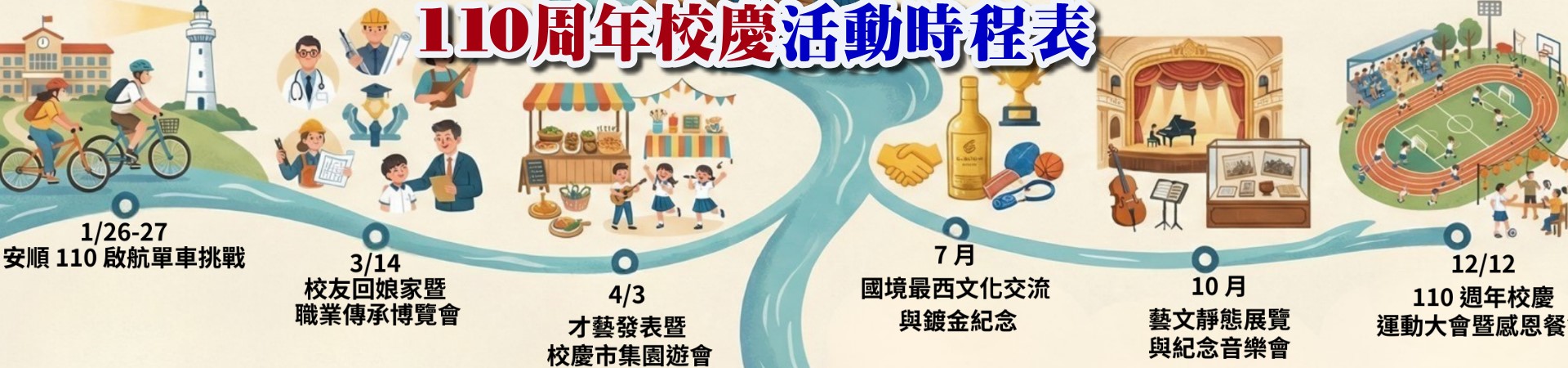 110周年校慶活動時程表