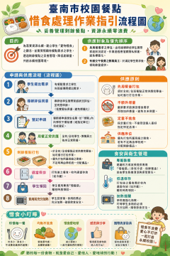 臺南市校園餐點惜食處理作業參考指引~流程圖